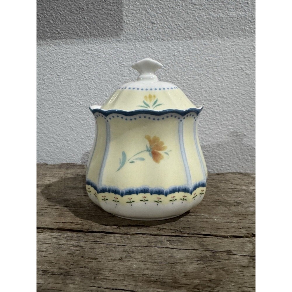 Lenox Fine China "Provencal Sky" Sugar Bowl With Lid